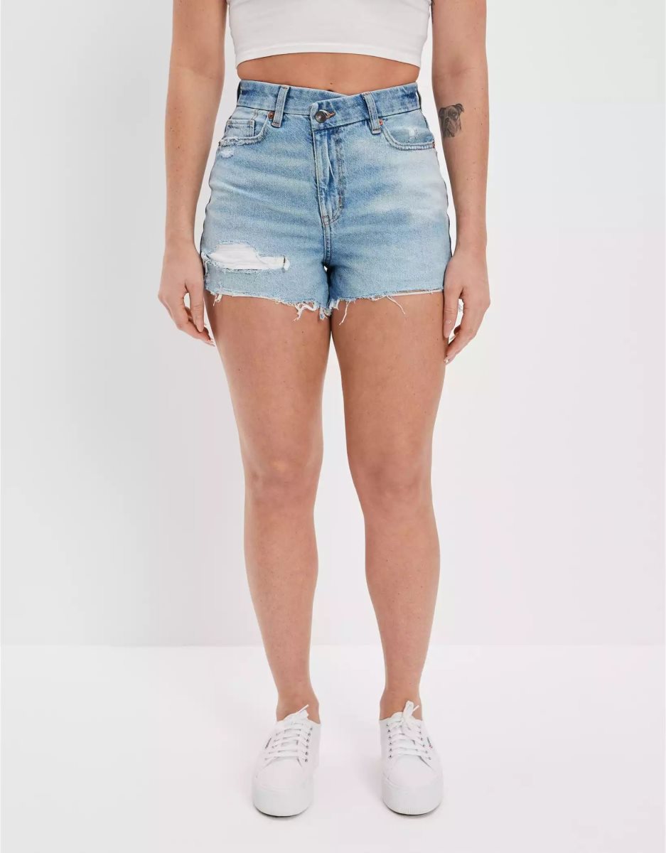 Shorts American Eagle AE Curvy Denim Mom Multicolore Femme | CKN-28090605